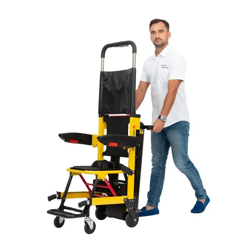 Longermay Stair Climbing Wheelchair Electric Folding Stair Elevator Chair Lift for Transferring Patients