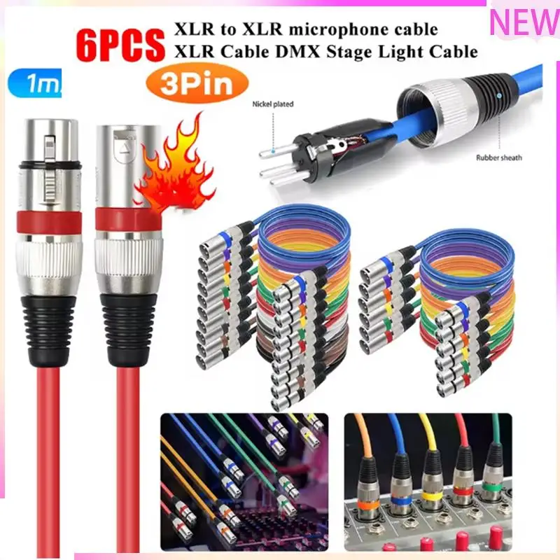 

B27B 1M XLR Cable Stage Light Cable 3Pin XLR Male To Female For Moving Head Light Spotlight Par Light Microphone Mixer