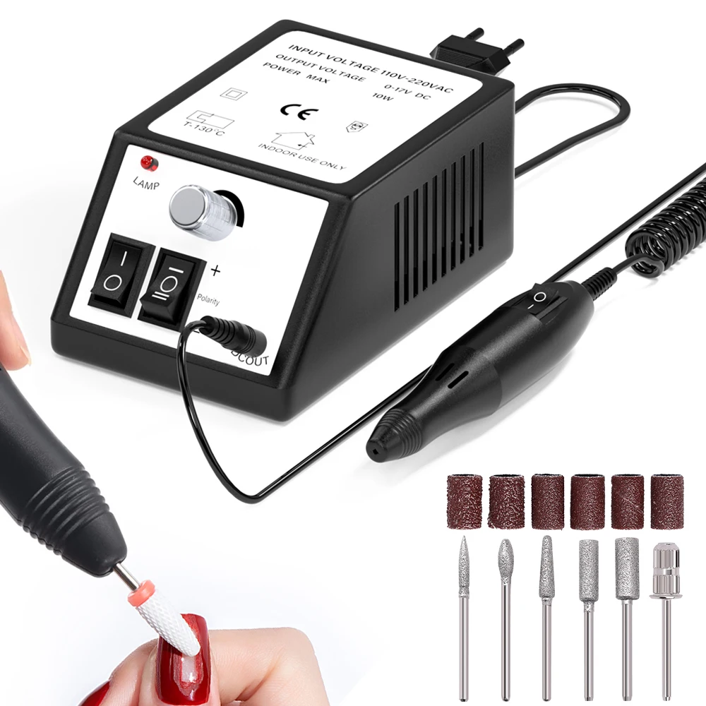 YIKOOLI Electric Nail Drill Machine 20000RPM Professional Electric Nail Drill Machine for Nail Tech Supplies Acrylic Nail Drill