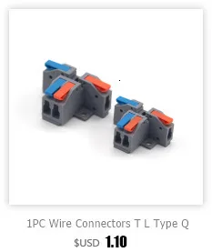 1 Stück eins in mehreren aus Klemmen block Anschluss dose Serie Kabel elektrische Steck verbinder Plug-in spleißbare Splitter Führungs schiene – Detail 1