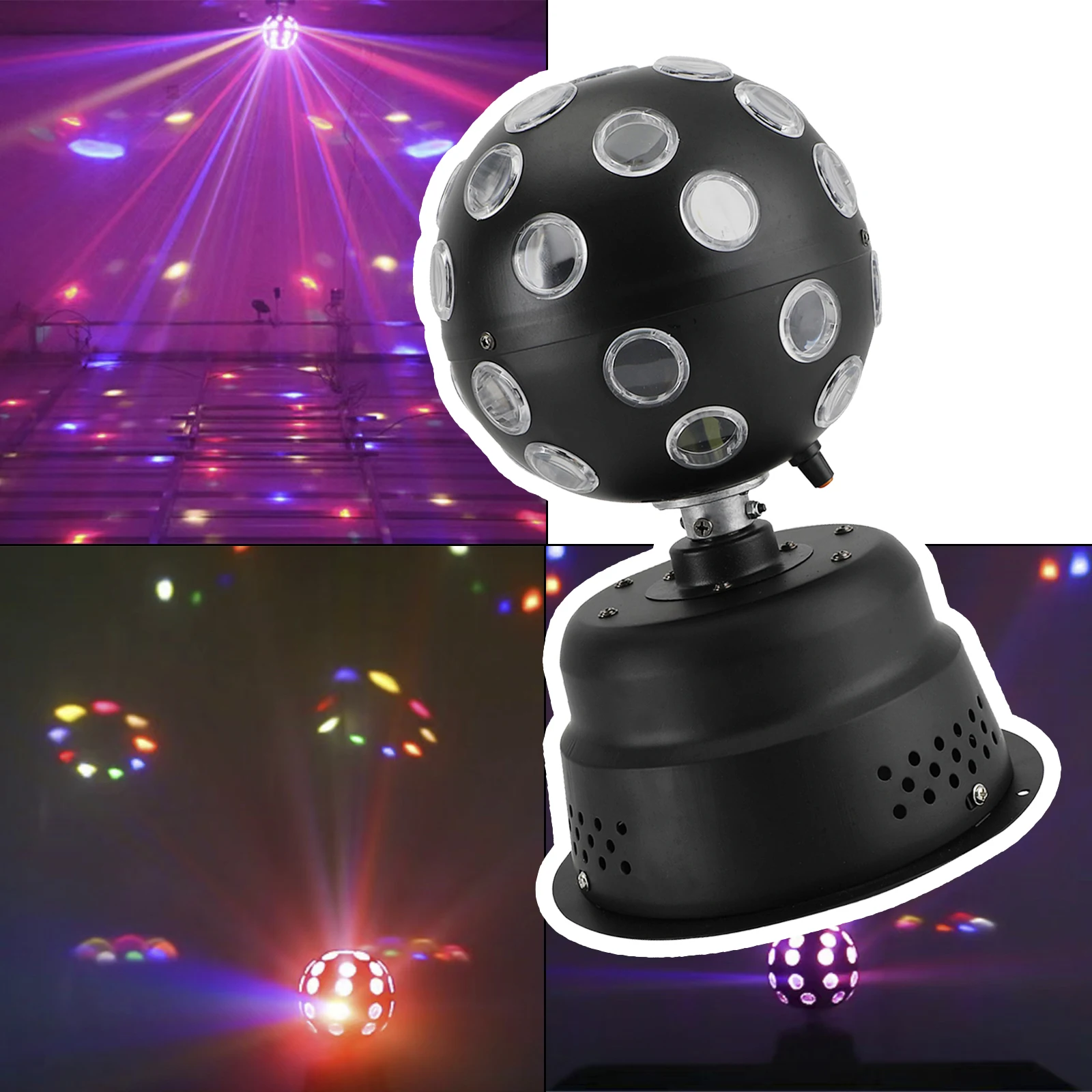 Areyourshop Multi-Mode Strobe DJ Ball Light | Sound Active Disco Party, Dance Floor & Stage Effect Lamp