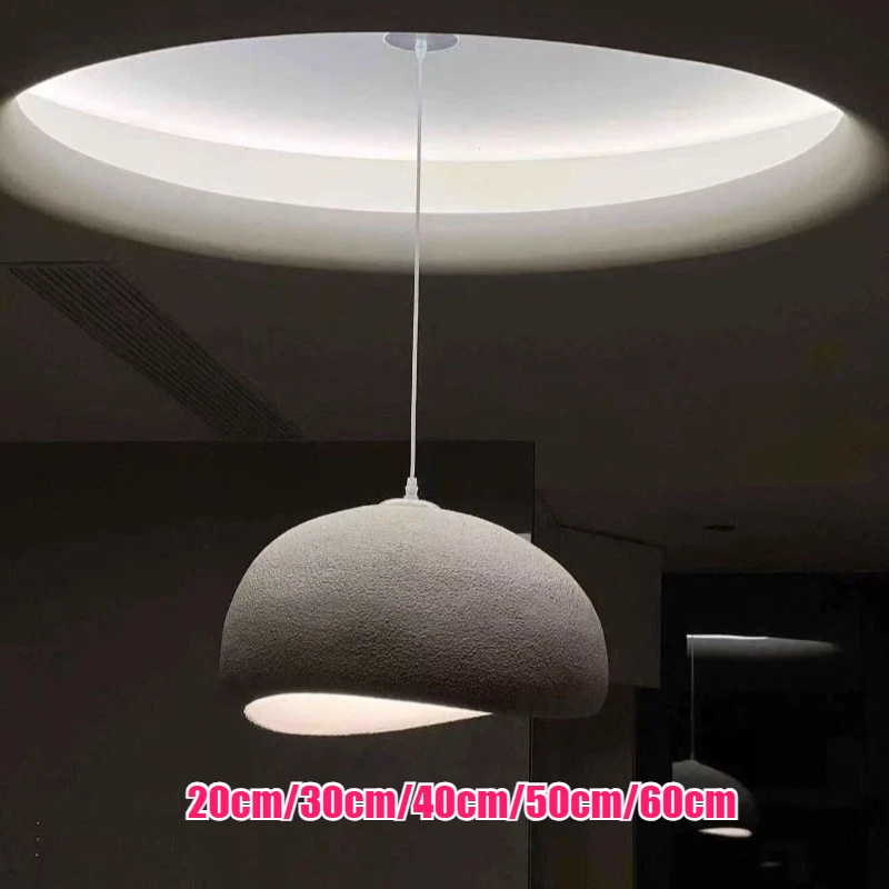 

Japanese Wabi-Sabi Style Pendant Light Designer Double-Space Open Kitchen Creative Restaurant Lamp Cream B&B Lamp