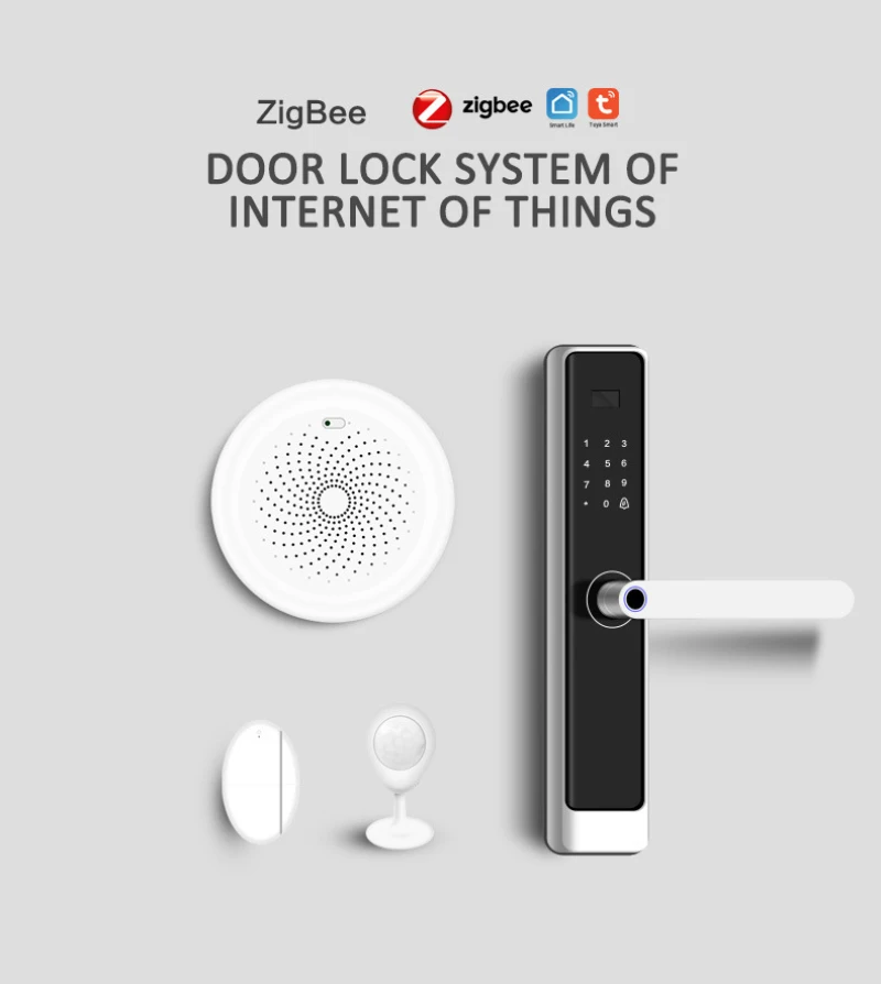 Tuya ZigBee Smart Door Sensor Door Window Open Closed Detector Independent Magnetic Sensor Security Protection via Smart Life