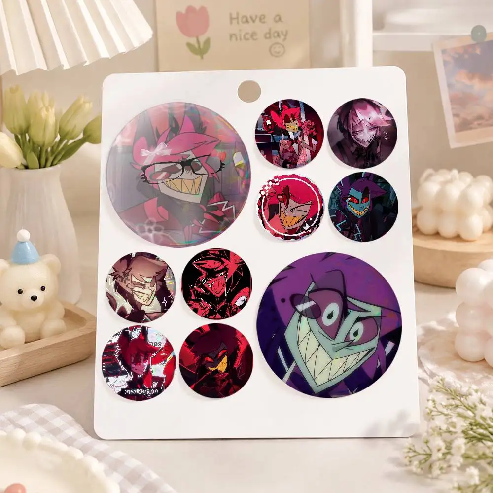 A-A-Alastor-R Art Badges Button Round Creative Pin Brooch Badge Bag Decor Accessories Fans Collect Friends Gifts