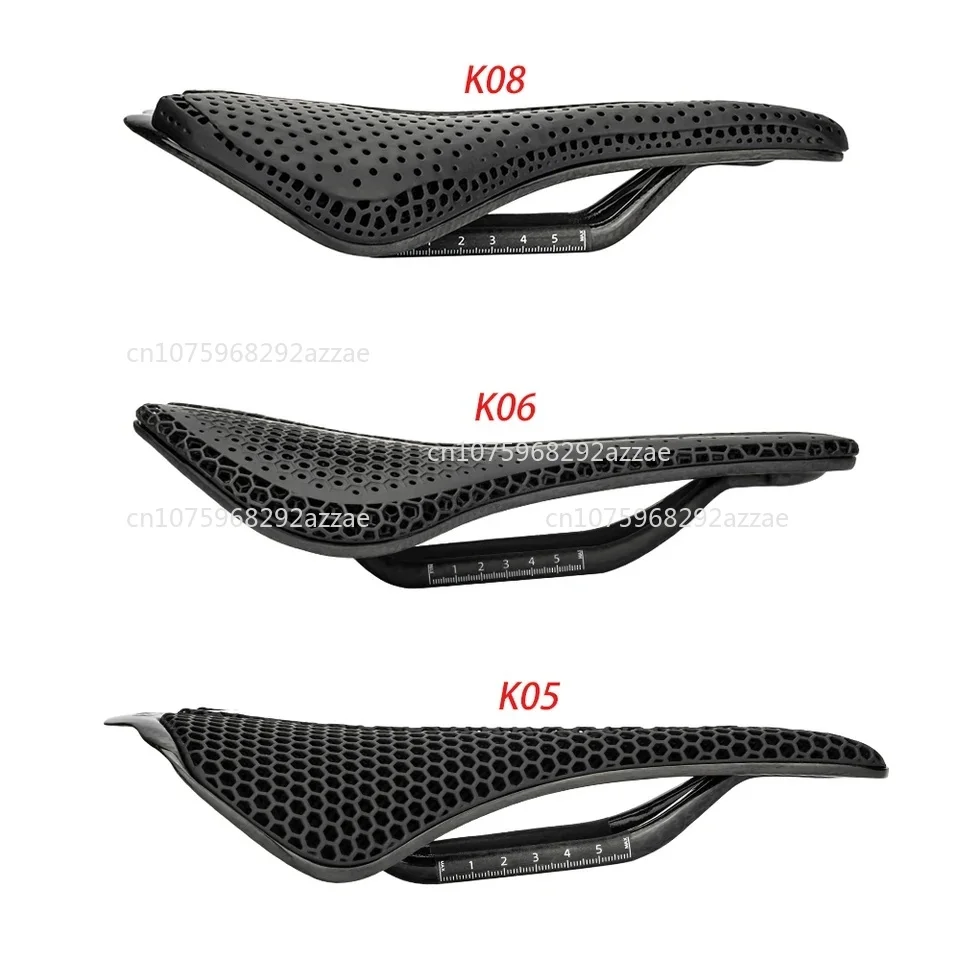 

Велосипедное седло с 3D-принтом, сверхлегкое полое MTB гравийное дорожное сиденье с удобной дышащей подушкой