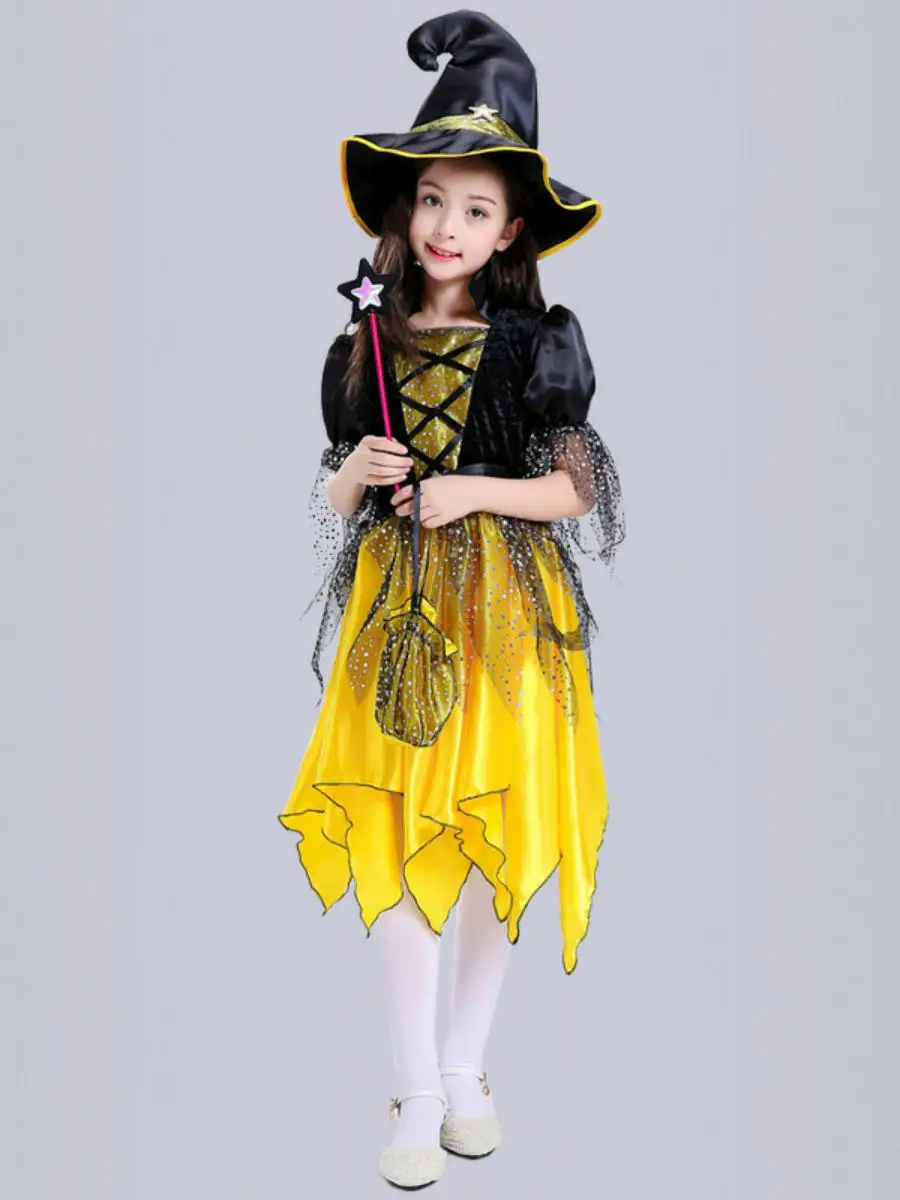 تنورة أميرة، زي هالوين للأطفال، زي ساحرة للعروض، فستان حفلات للفتيات، ملابس من البوليستر 00% من ألياف ثلاثية الأسيتات #4