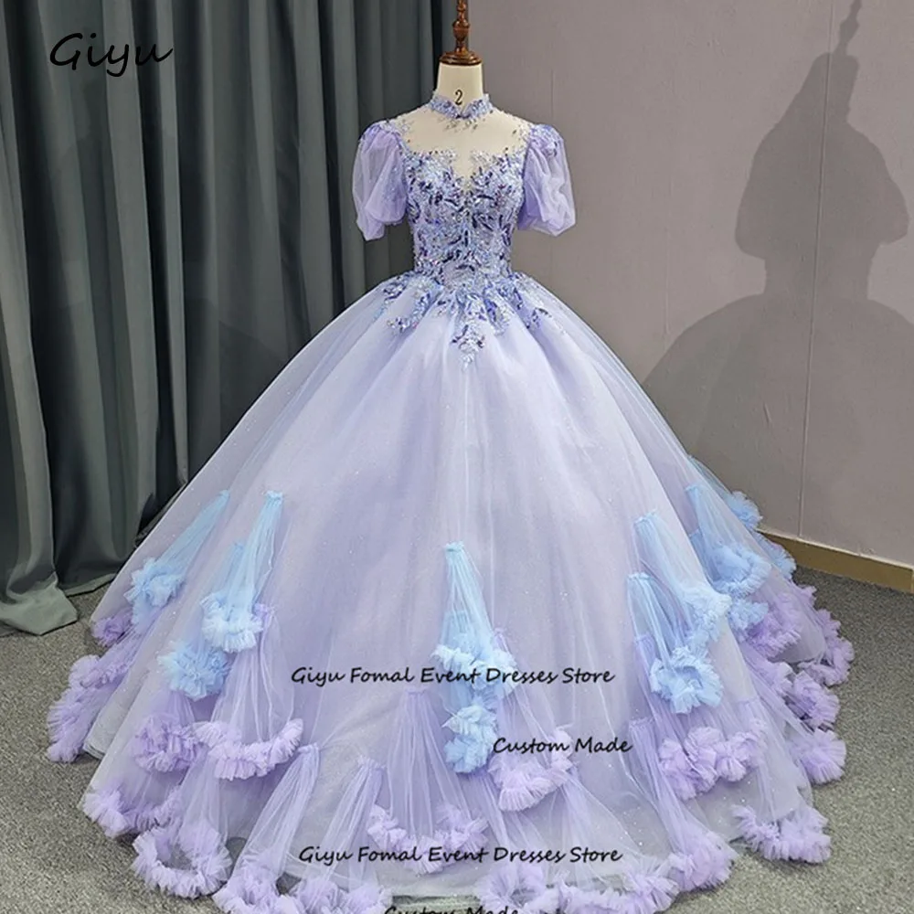 

Giyu Princess Beading Lace Followers Purple vestidos 15 quinceañera Ball Gown Luxury 16 Sweet Birthday Dress Quinceanera Dress