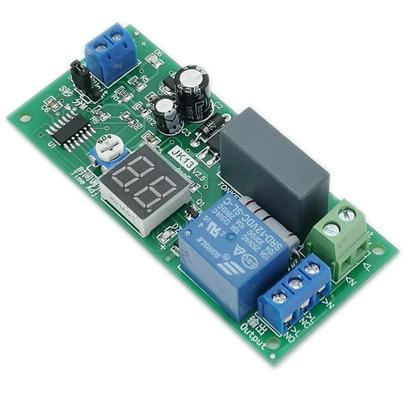 AC 220V/ 230V LED Display Trigger Delay Timing Timer Switch Turn OFF Time Relay Module Adjustable Timer Board 1-99S/1-99min