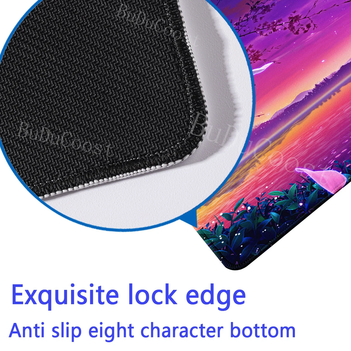 Sakura Japanese Cherry Blossom Mousepad Game keyboard Non-Slip Office PC desk mat reflection Mice Mount Fuji teclado Mouse Pad