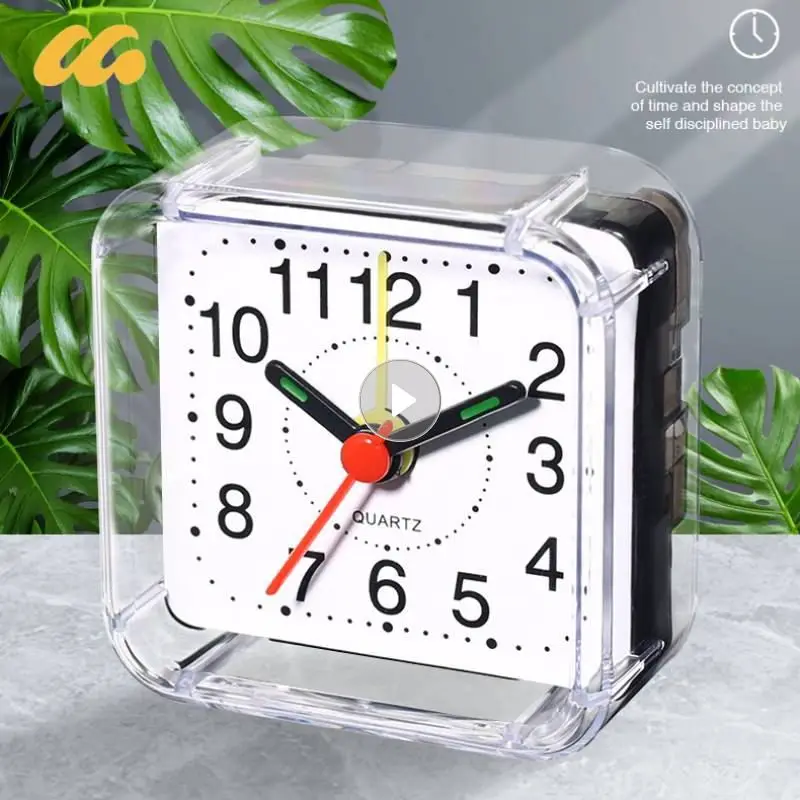 Digital Alarm Clock Bedside Small Silent No Tick Alarm Clock Quartz Battery Operated Wake Up Clocks Home Table Desk Decoration