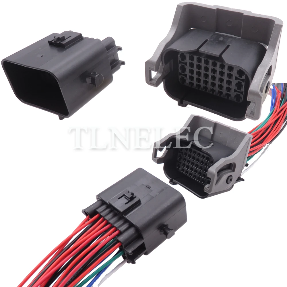 36 Pin Way Car ECU Composite Sealed Connector with Wires Auto Male Female Wiring Harness Sockets 1743062-2 1743059-2