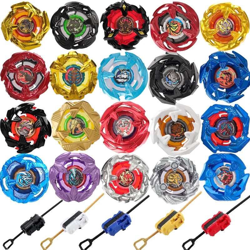 A Variety Of Gyro Spinning And Launchers, A Variety Of Random Matching, Passionate Combat Spinning Toys, Children's Gifts.