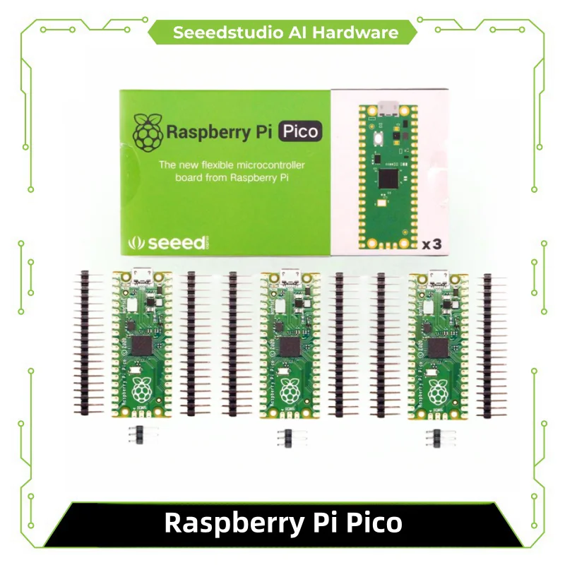 Raspberry Pi Pico RP2040 chip, Dual-Core 264KB ARM Low-Power microcontroller, small & flexible design