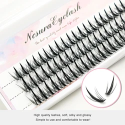 Manga Lashes Thick Little Devil False Eyelashes Bundles Single Cluster Segmented Natural Simulation Cos Eyelashes Eye Extension