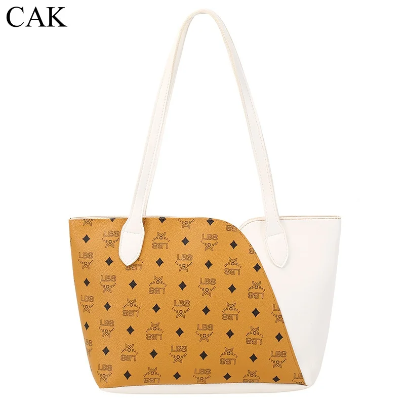 

CAK Brand Women Handbag Large Capacity Ladies Tote Female Shoulder Bag Fashion Letter Daily office Shopping Trips Drop Shipping