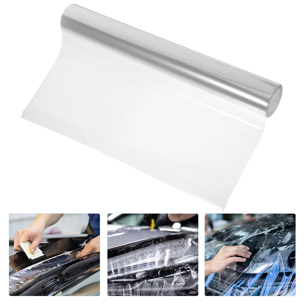 

2 Rolls Invisible Car Body Protection Film Uv Resistant Scratch Proof Transparent Vehicle Body Film Easy Install Durable Clear