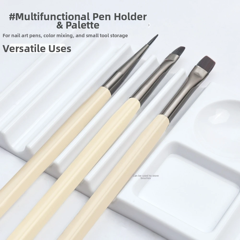 Multi-purpose Dual Form Holder 10-Compartment with Color Palette Nail Art Tools Holder Nail Extension Molds Holder