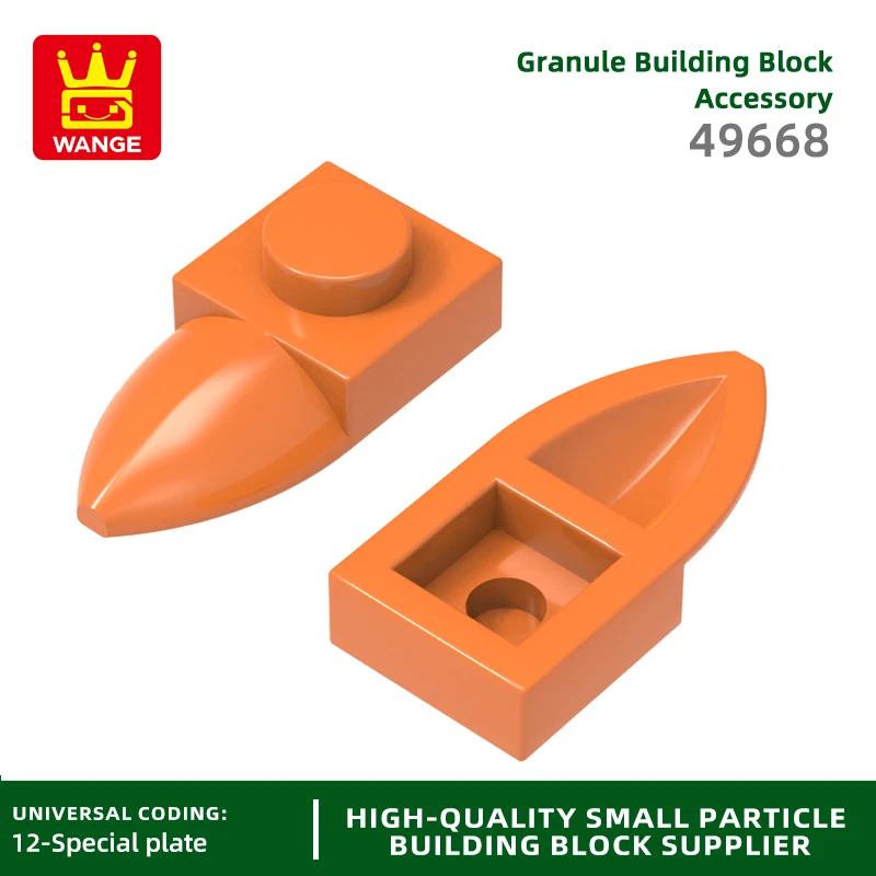 20Pcs/lot 49668 Unilateral Sharp Corner Building Block Moc Color Teeth Accessories Compatible with Brick DIY Children's Toy