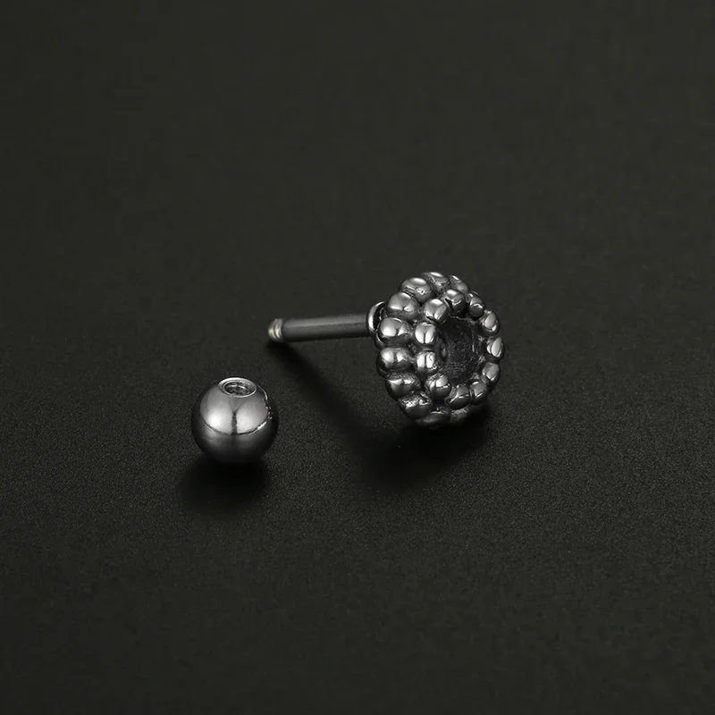 1PC Korean Stainless Steel Mini Ear Piercing Earring for Women Cross Snake Ear Studs Cartilage Earring Girl Jewelry Gift