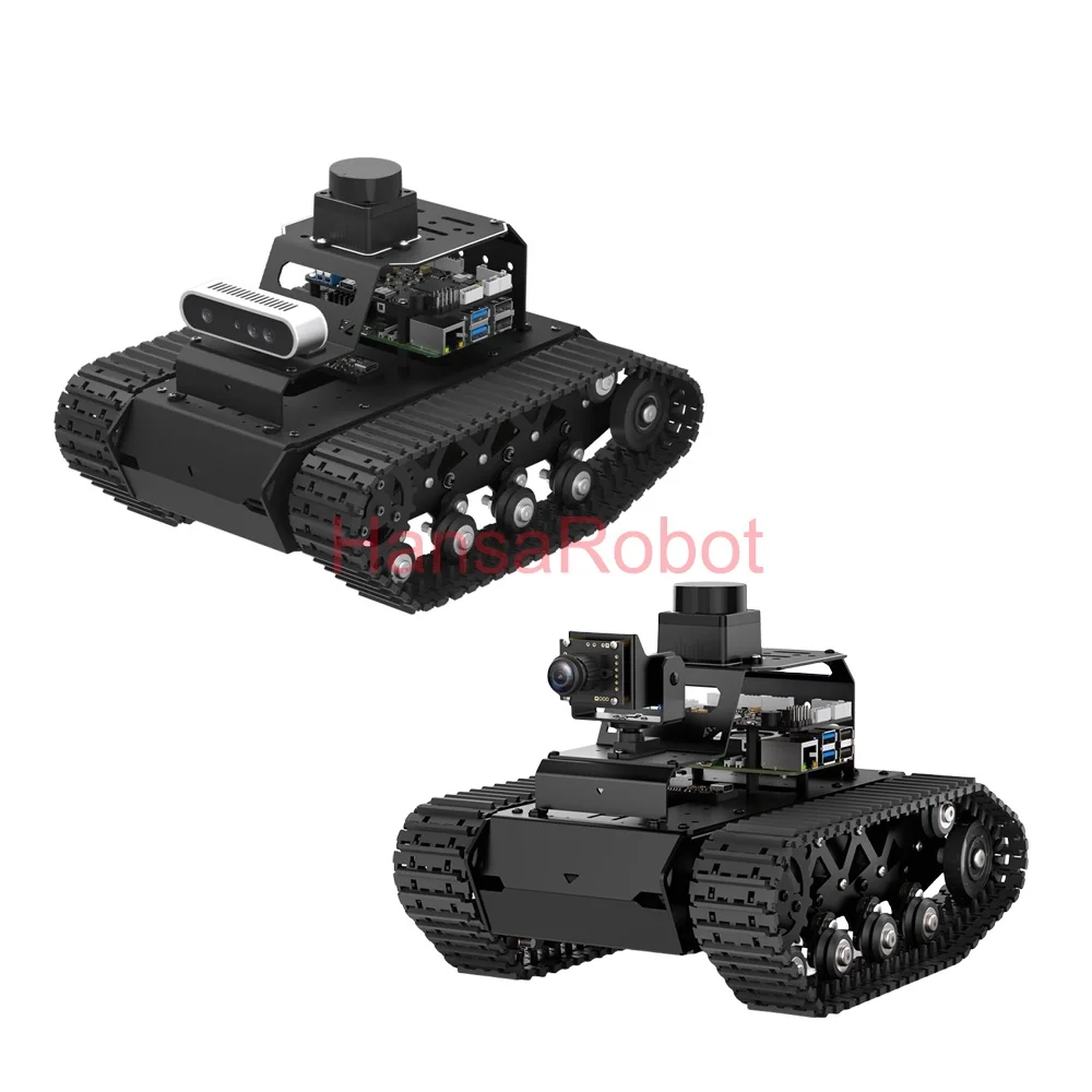 

Raspberry Pi 5 ROS Robot Smart Car Suspension Tracked Chassis SLAM Visual AI Large Model
