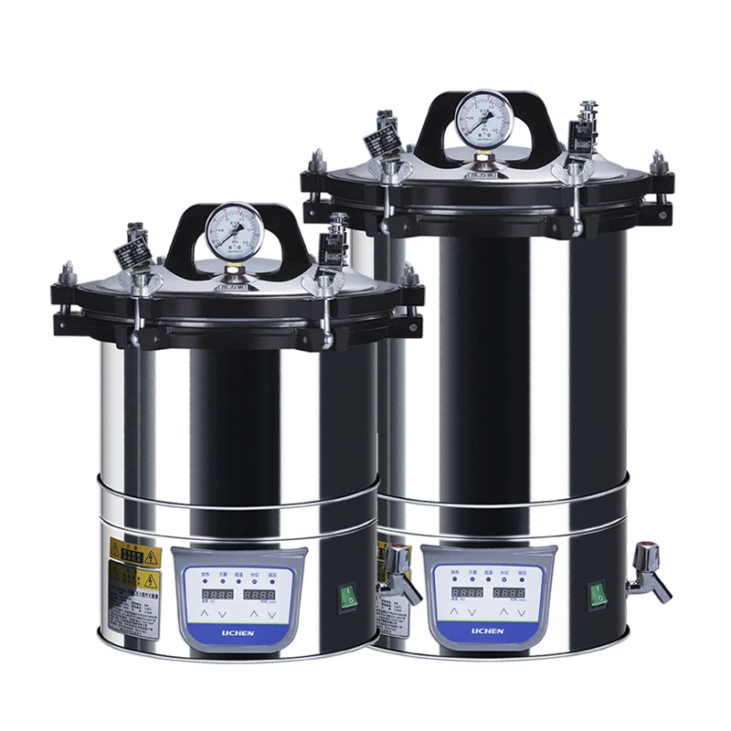 Lab Use Large Volume 18L 24L High Temperature 126 Degree LED Display Pressure Sterilization
