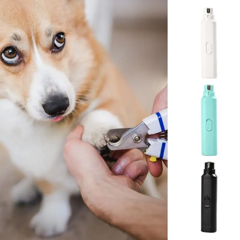 Electric Dog Nail Clipper For Cats And Dogs Pet Paws Grooming And Nail Polishing Tools Battery Model Electric Nail Grinder