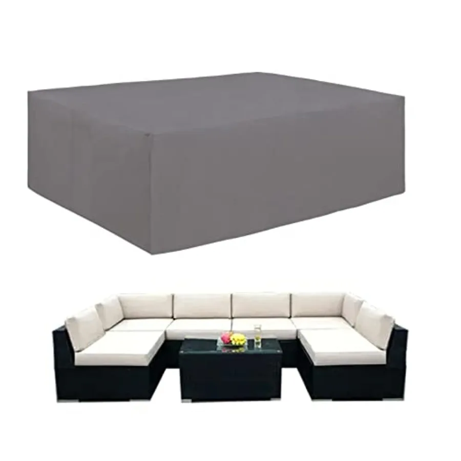 

Easy-Goin600D Heavy Du Patio Furnie Cover Outdoor Recngular ble and Chair Set Waterof Sectional Set 0"L x 84"W x 28"H y