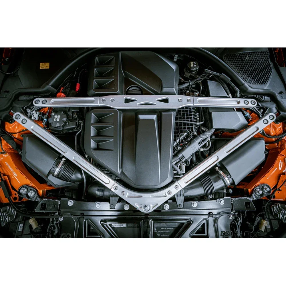 High qualityFor   M3 G80 M4 G82 S58 Racing Strut Brace Steel Performance STRUT BRACE for Engine Aluminum Series