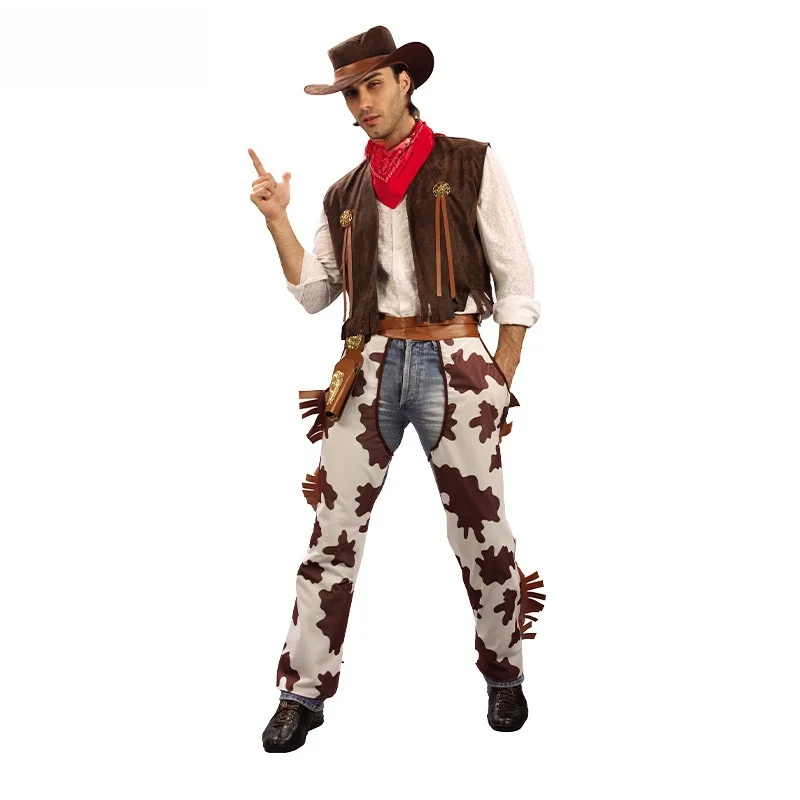 Costume de Cowboy occidental pour femmes adultes, Cosplay d'halloween, mascarade, vêtements de spectacle pour plang de rôle, fabricant chinois