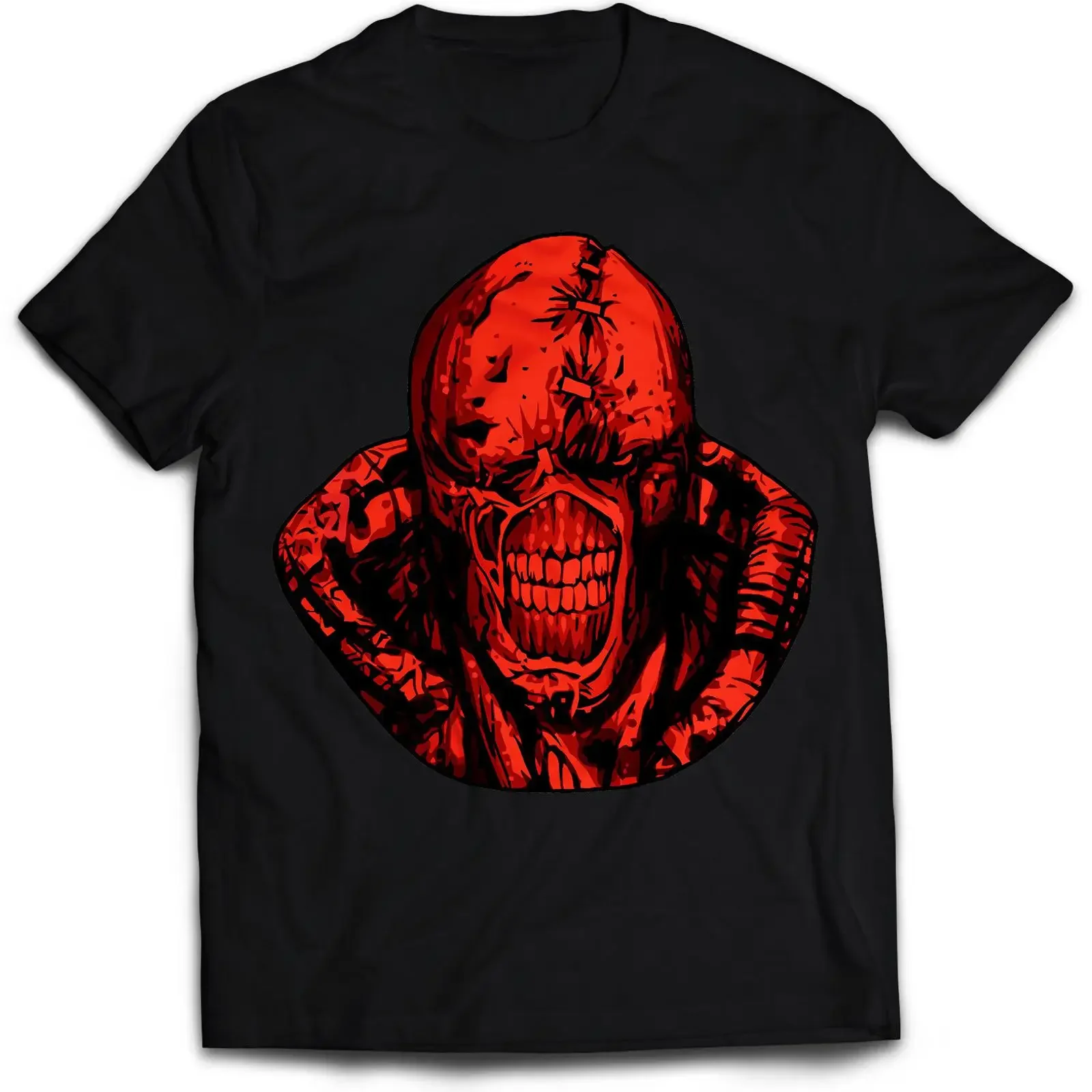 Residence Evil 3 OG Nemesis T shirt VECTOR vintage Washed Stylish Versatile Top For Everyday Wear Stretched Casual streetwear