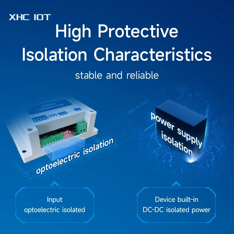 RS485 2DI+2AI+2DO ModBus RTU I/O Network Modules MA01-AACX2220 with Serial Port for PLC/Touch Display 2 Switch Output Watchdog