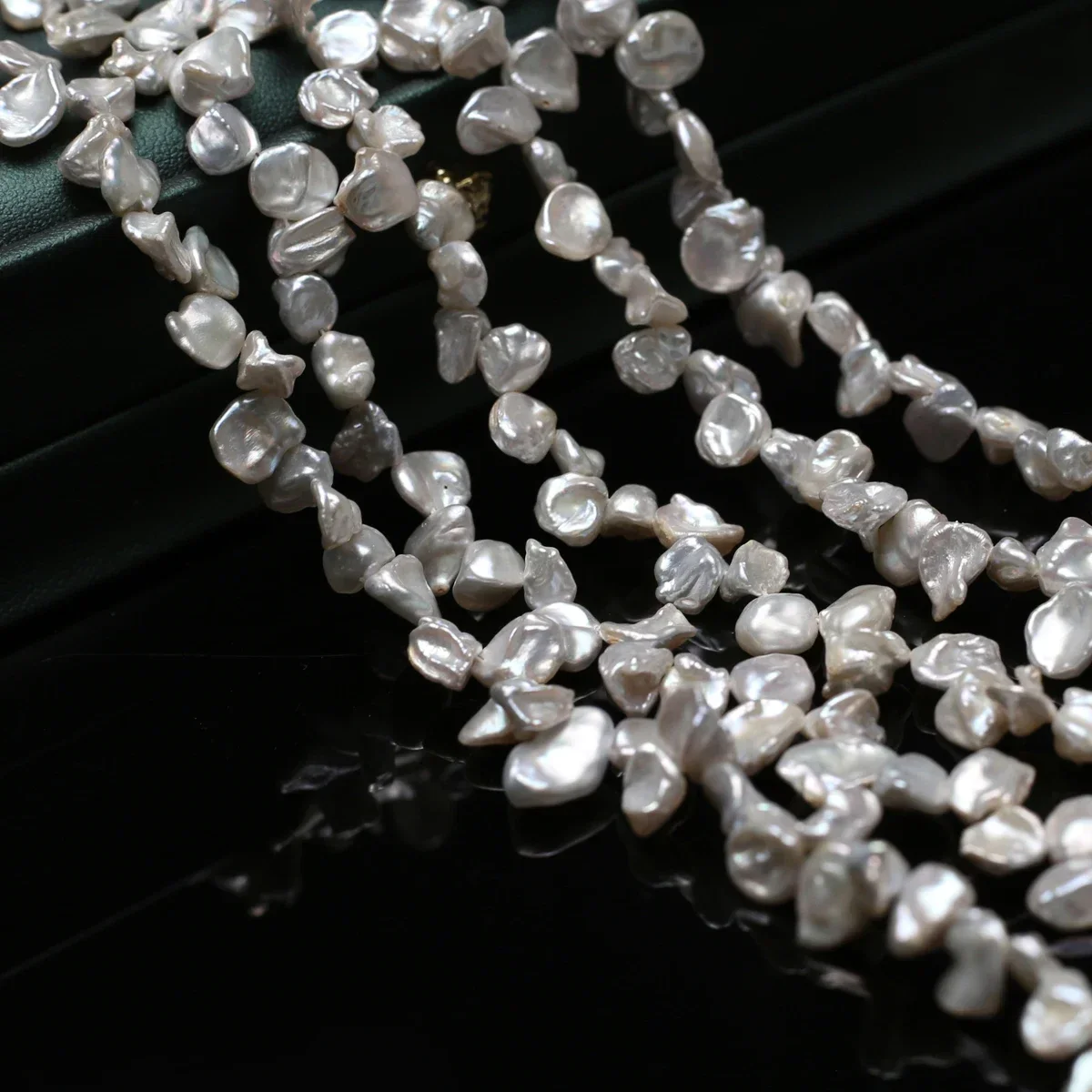 6-8mm High Grade 6A Glossy Luminous Petal Baroque Freshwater Pearls Loose Beads for Jewelry Making Jewelry Crafts for Ladies