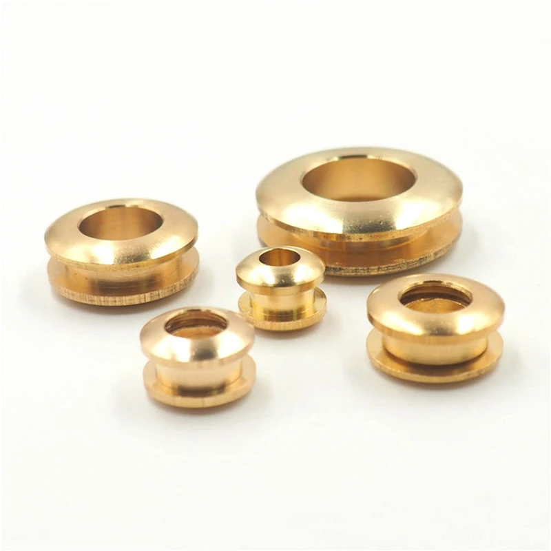 2pcs Solid Brass screw back Eyelets with washer grommets Leather Craft accessory for bag garment shoe clothes jeans decoration