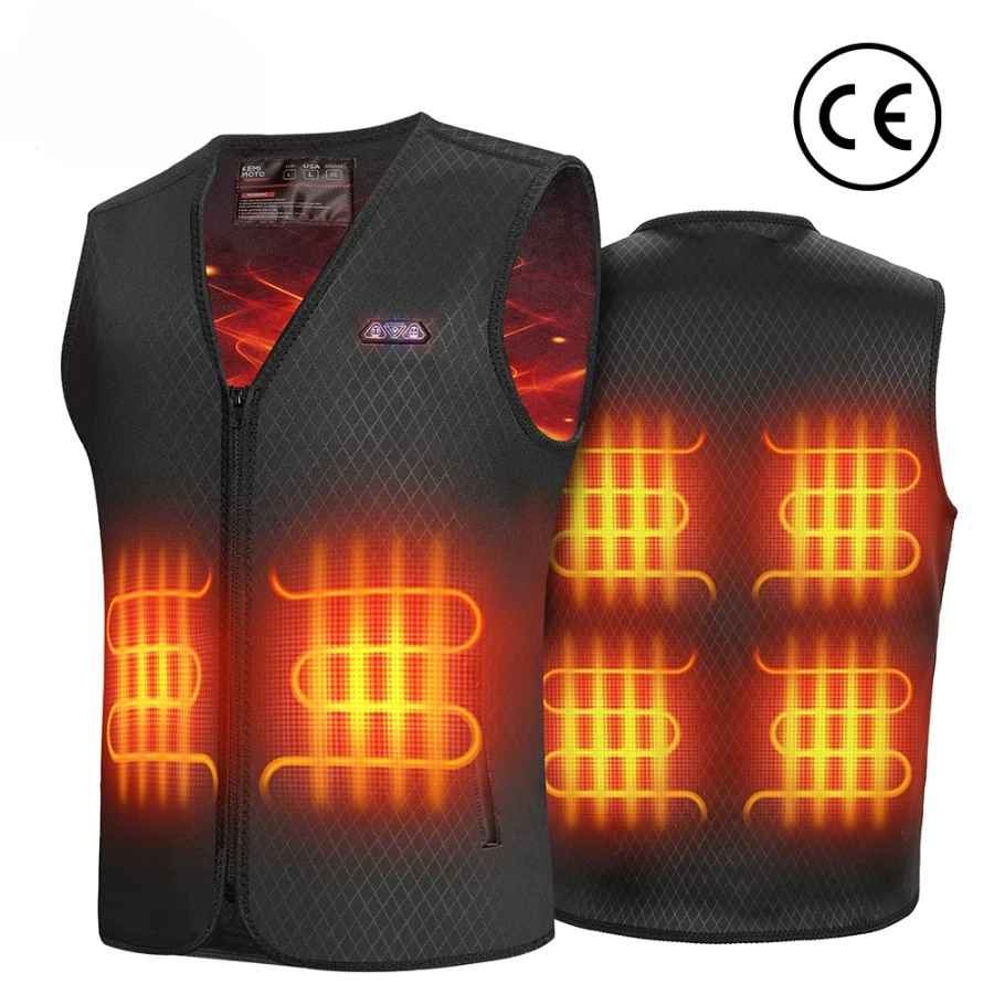 Used for motor Winter Warm Heated Vest Men Women Motorcycle Heated Jacket USB Electric Smart Heating For Skiing Fishing Outdoor