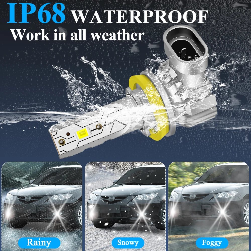 For BMW Z4 E85 E86 Accessories Dual Color LED Front Fog Lights Fog Lamp Bulb White Yellow Lemon Green Ice Blue 2003-2009 2008 view 5