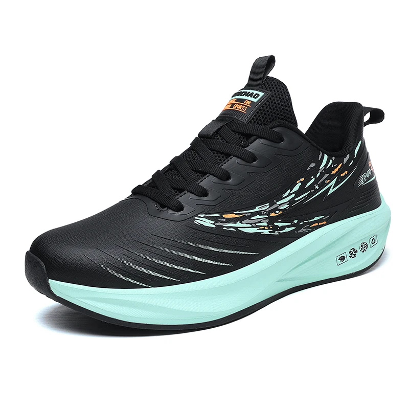 

Carbon Plate Athletic Sneakers Men Women Rotating Buckle Non Slip Breathable Jogging Outdoor Footwear