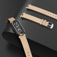 Leather Strap For MI Band 8 7 6 MI Band 9 Wrist Band Watchband for Xiaomi Smart Band 8 Bracelet Mi 5 4 3 Watch Strap Accessories