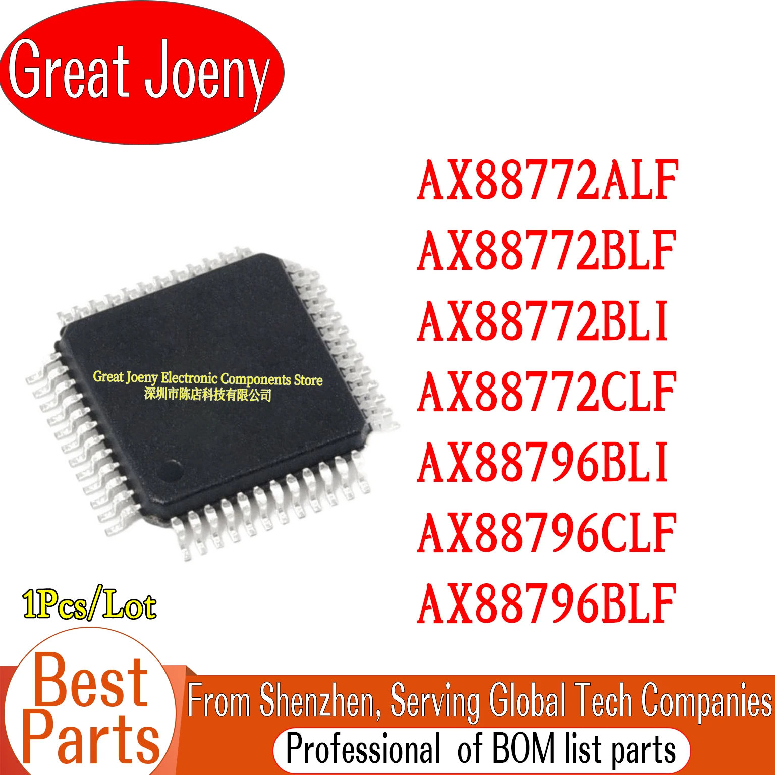 

AX88772ALF AX88772BLF AX88772BLI AX88772CLF AX88796BLI AX88796CLF AX88796BLF IC Chipset