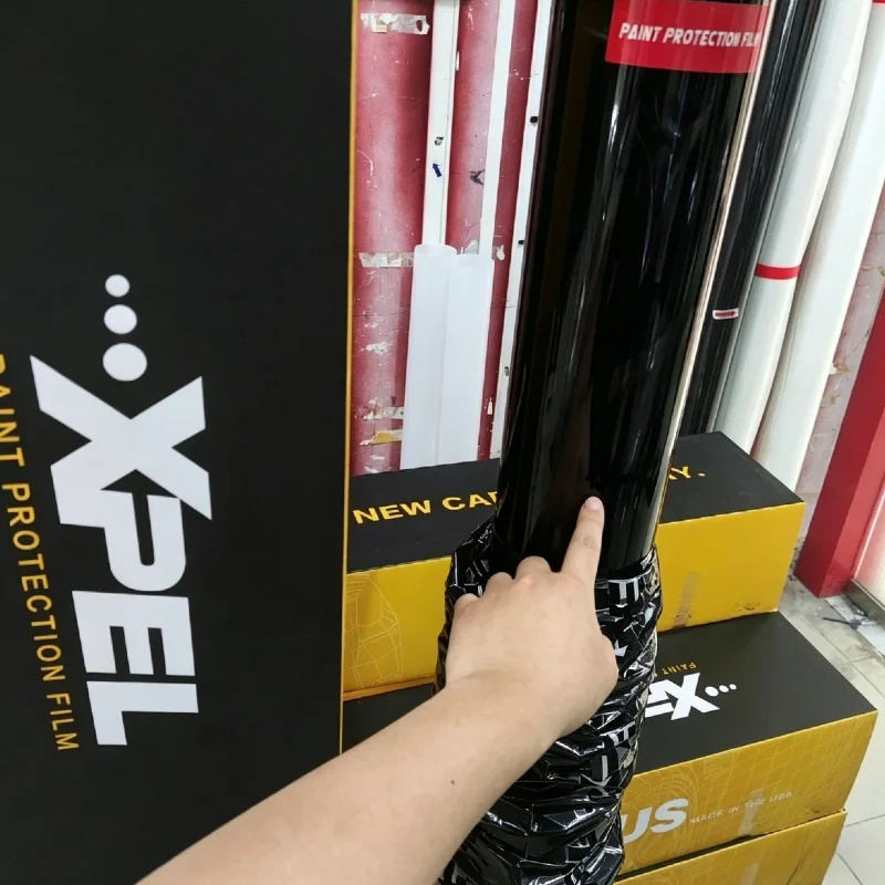 

Глянцевая черная защитная пленка XPEL PPF TPU для краски, самовосстанавливающаяся, утолщенная, с нанопокрытием, устойчивая к царапинам и пятнам