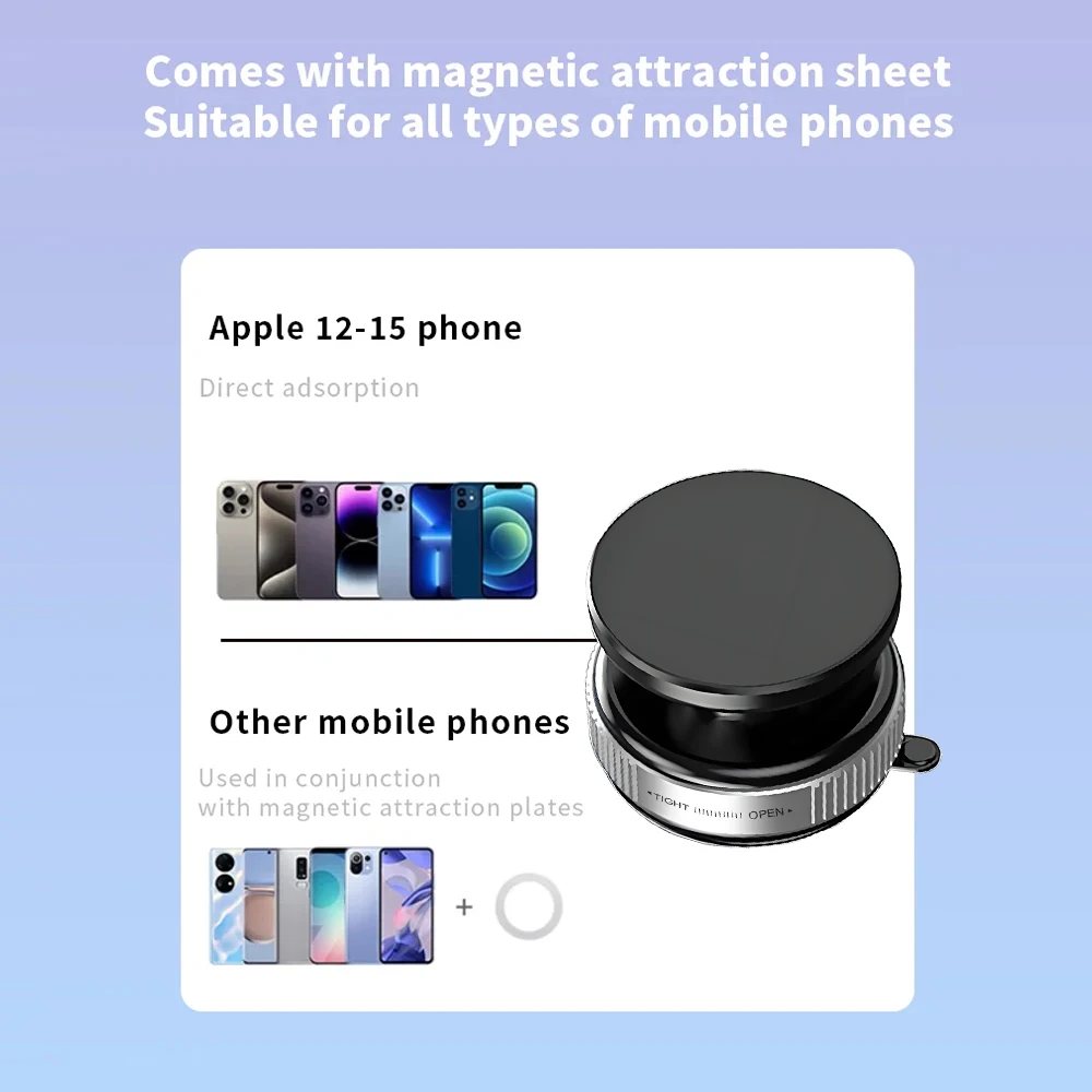 Soporte inteligente para navegación de motocicleta Magsafe, soporte para teléfono para coche, ventosa de vacío magnética, soporte giratorio plegable