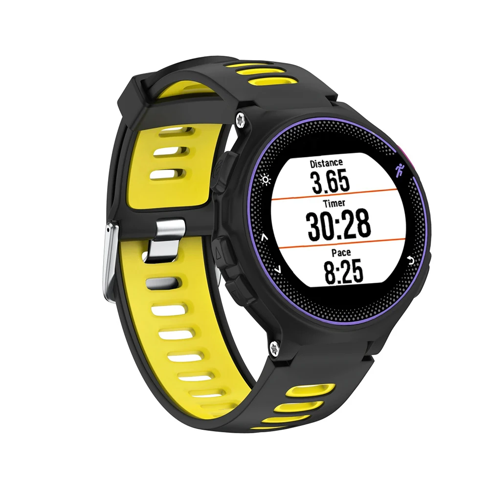 متوافق مع Garmin Forerunner 235 220 620 630 735 735XT أحزمة ساعة سيليكون ثنائية اللون #2