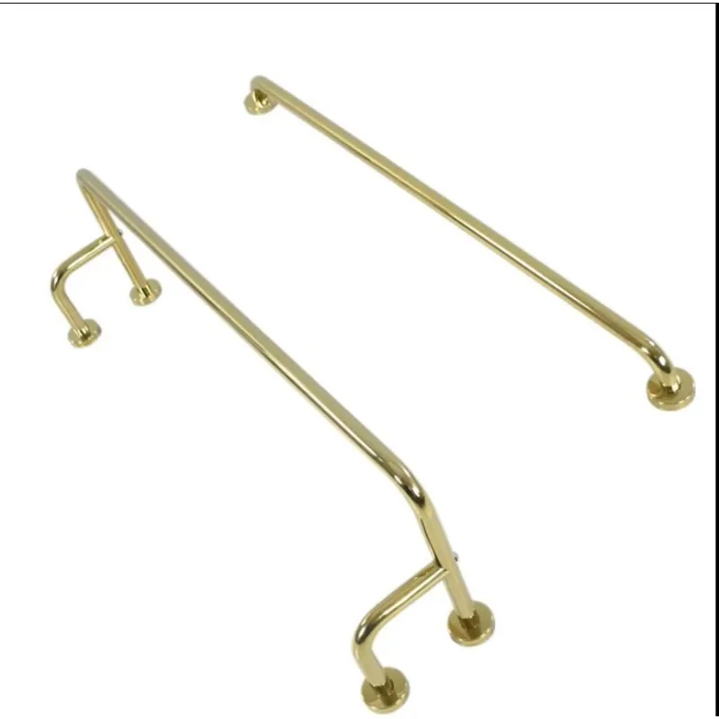Wall Mount Stainless Steel Garment Hanger, Horizontal Support Bar for Apparel Store Wardrobe Setup