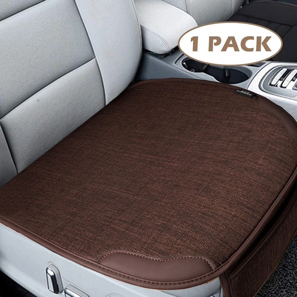 Car Seat Cover Front Flax Auto Seat Cushion Soft Cars Chair Covers Protector  Pad Universal all seasons Vehicle supplies