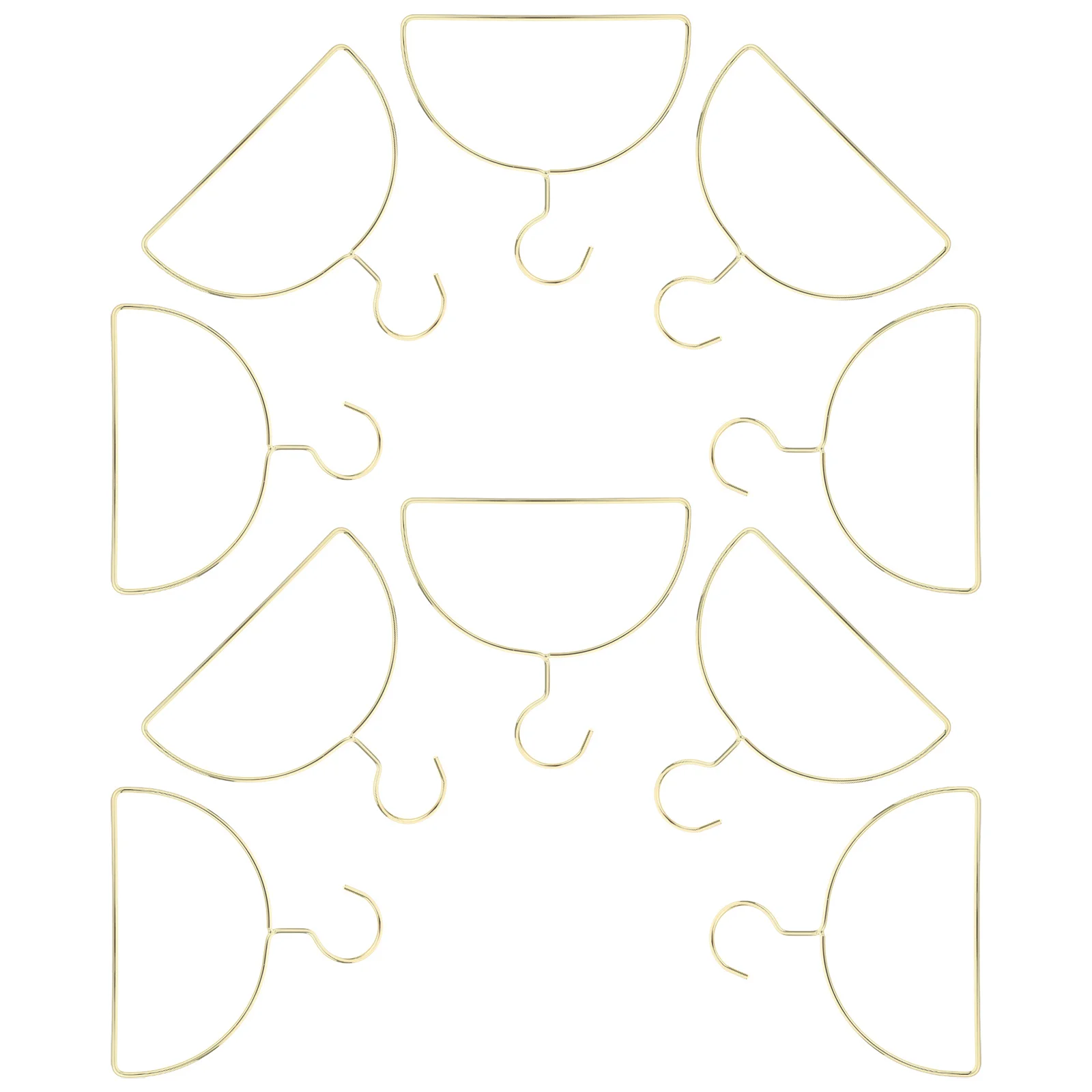 

10Pcs Semi-Circular Metal Clothes Hanger Scarf Tie Belt Organizer Space Saving Non Slip Closet Rack Semi Circle Clothing Hanger