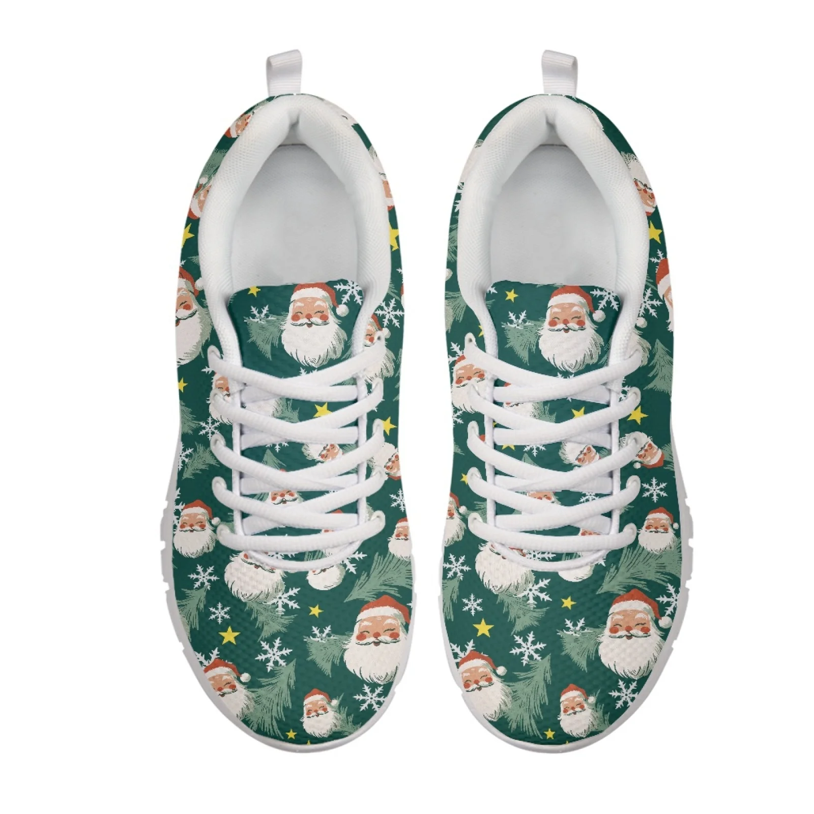 Coloranimal Cat Santa Snow Breathable Running Sneakers for Men Mesh & EVA Sole Athletic Trainers 2026 Collection