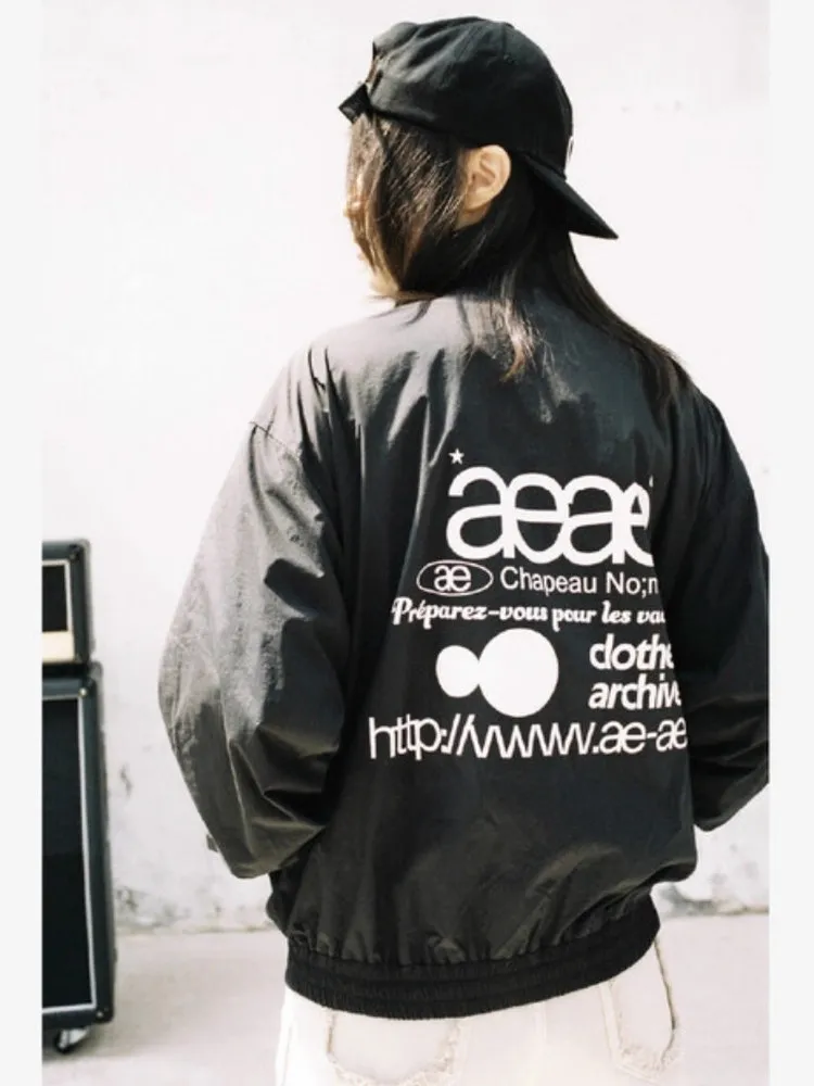 

Lightweight Windbreaker Jaet AEAE Trendy Brand Men's Women's Casual Loose Fit Breathable Zipper Closure Commute Sle