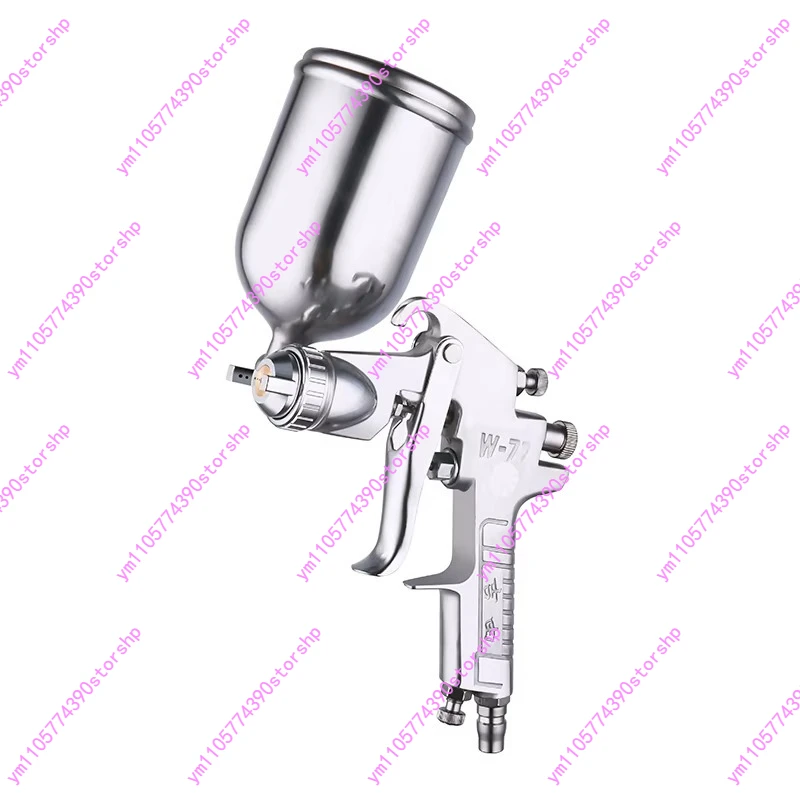 Pneumatic Paint Spray Gun W77 W71 Latex Paint Sprayer With Lower Pot For Color Steel Tile Mechanical Coating Replacement Spare