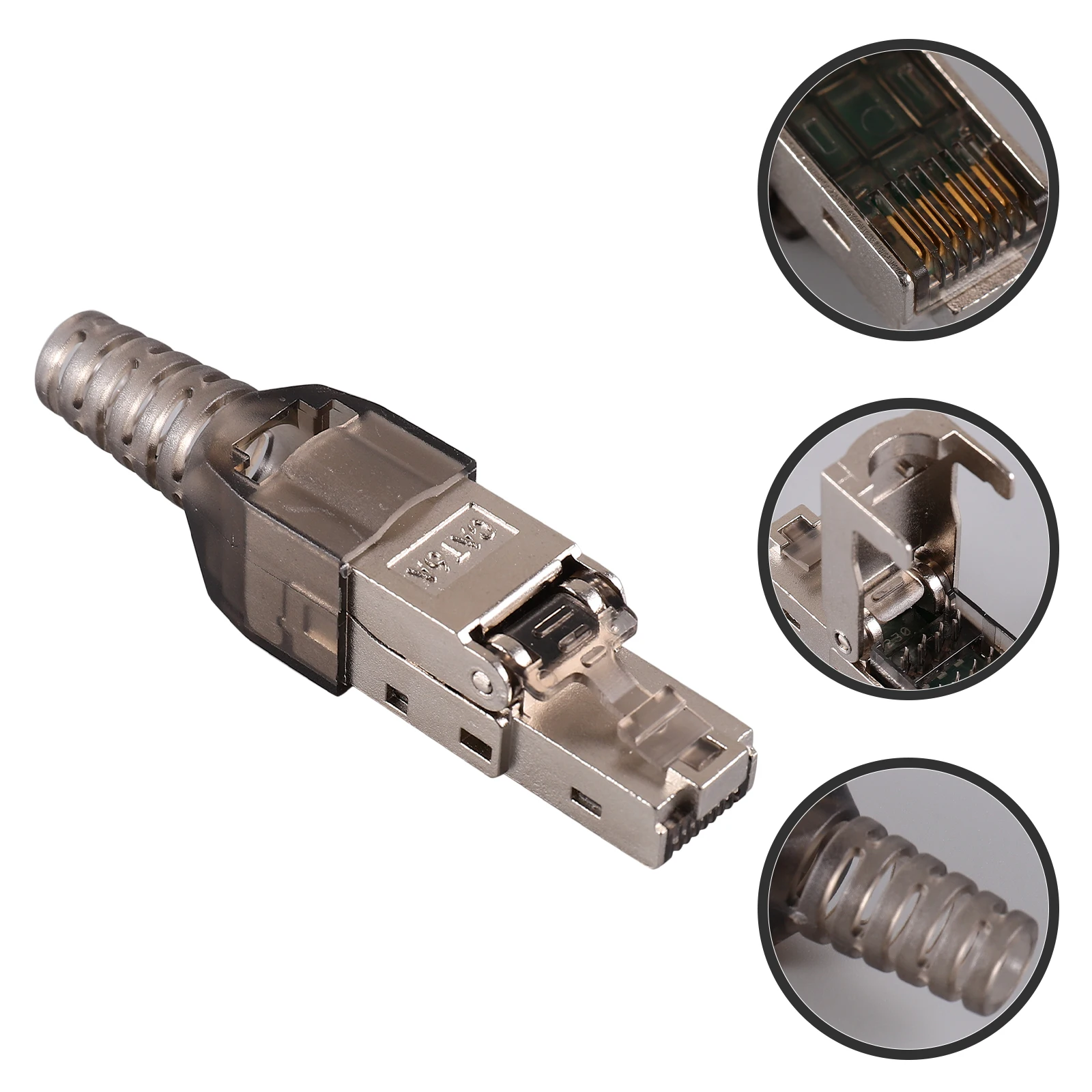 

Tool-free Ethernet Cable Modular Plug Connectors Join Cables Cat Six