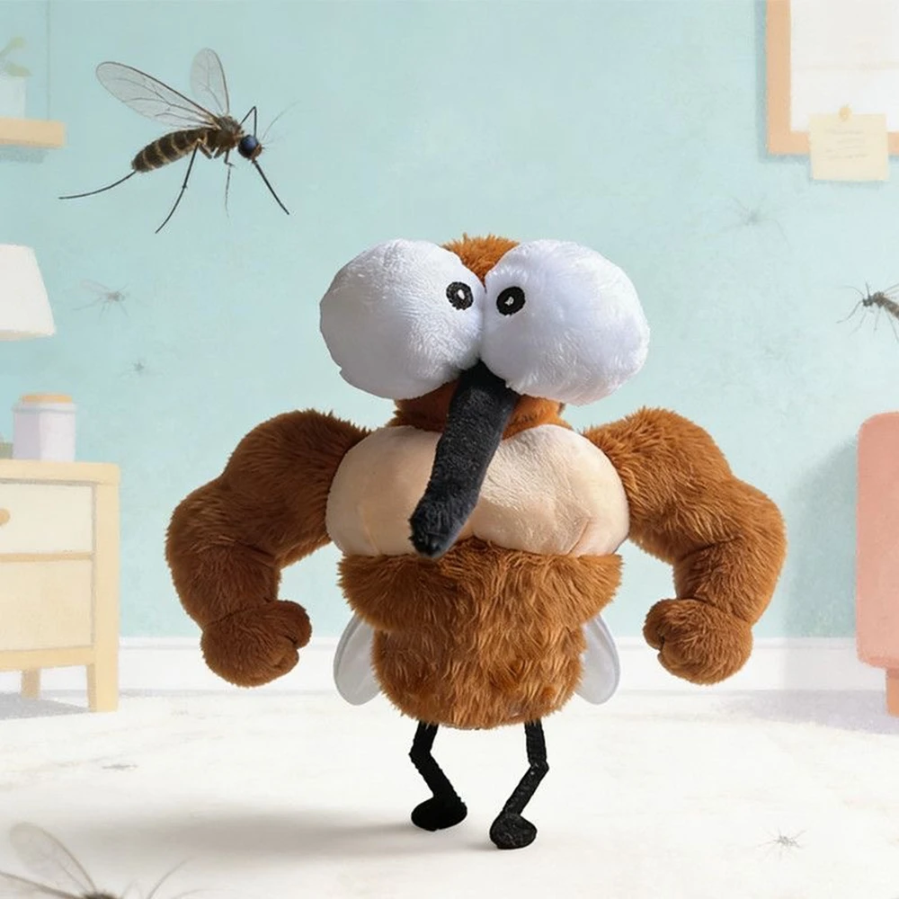 Hot-selling Creative Variant Muscle Mosquito Plush Toys - Quirky and Funny Muscle Mosquito Dolls as Birthday Gifts