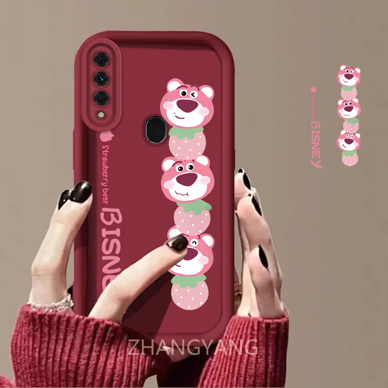 Case For Itel A56 A56 Pro A16 A58 Lite A49 Play Cute cartoon bear phone case with silicone TPU soft case anti drop and shockproo